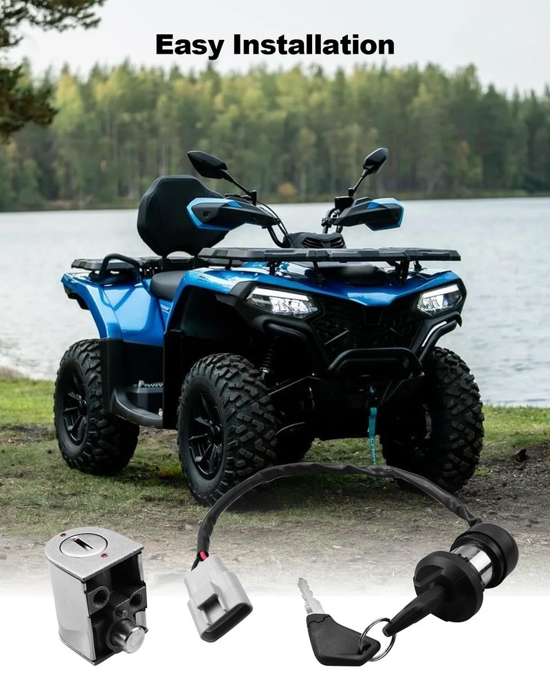 Ignition Switch Lock Kit with Key Replace 9DS-010100-6002, Fit for Cforce 600...