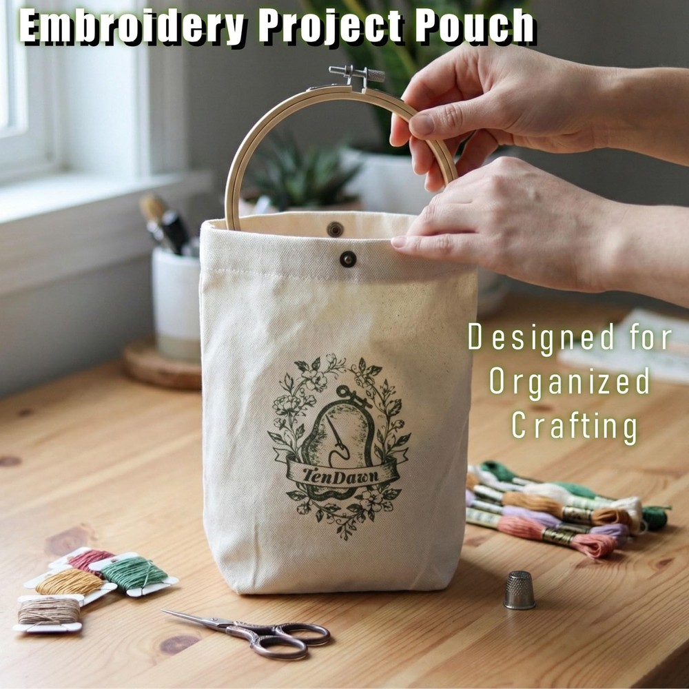 TenDawn Beginner Embroidery Stitch 6x5.5 inches, Basic & Intermediate Kit