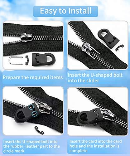 Zipper Pulls Fixer Extension Zipper Tab Tag Replacement For Bag 20 Pcs