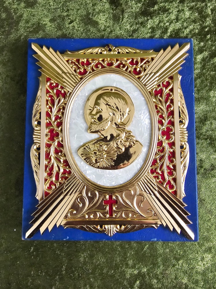 Catholic Jesus Casket Plaque funeral