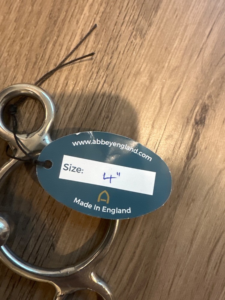 British 2-Ring Pony Elevator Snaffle Mouth Gag - 4"