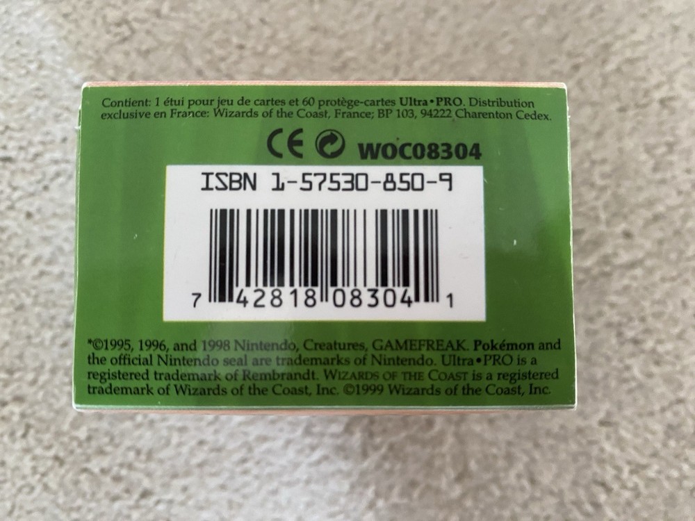 Pokémon TCG 1999 Deck Boxes X4 Blastoise and Charizard Artwork Empty