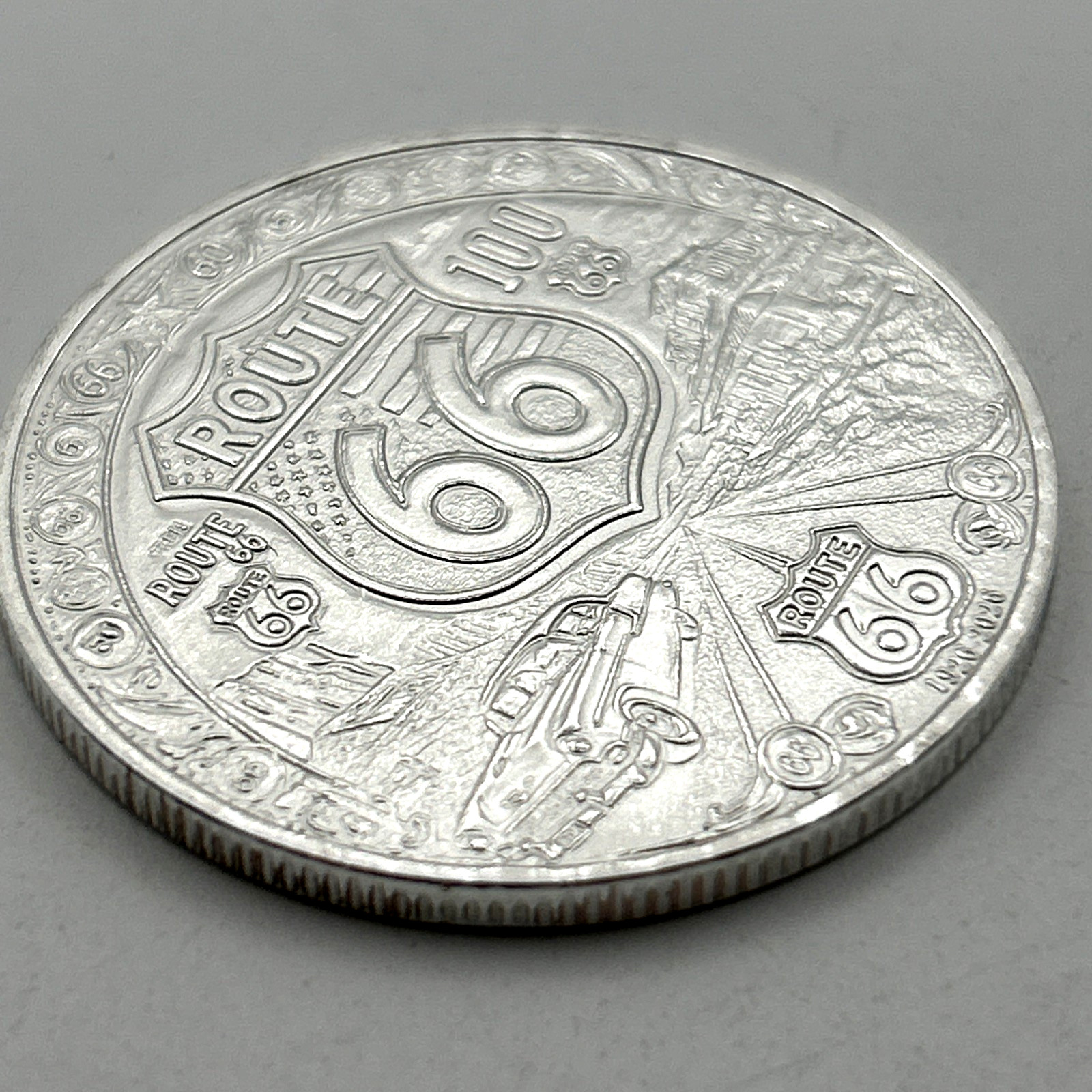 US ROUTE 66 💥 100 Year Anniversary Commemorative Token Coin 40mm