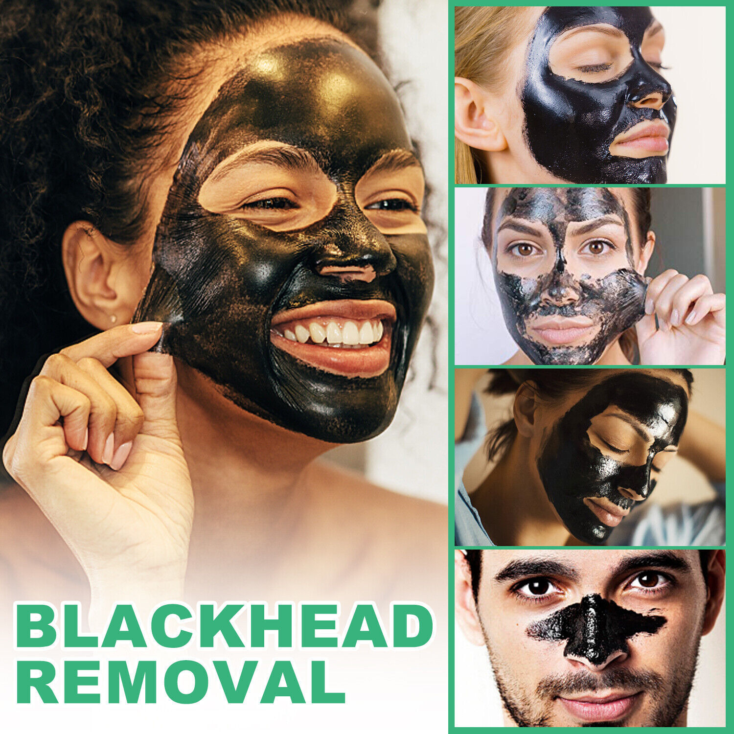 Purifying Acne Peel-off Mask ​Facial Cleansing Blackhead Remover Charcoal Mask