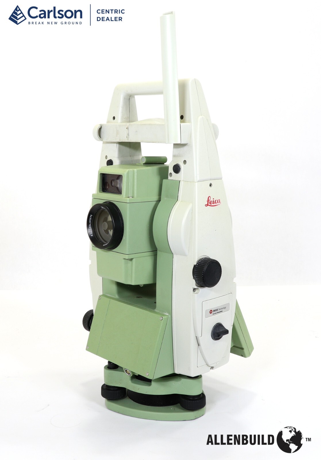 Leica TS12 R400 Robotic Total Station With a Windows Tablet Running SurvPC