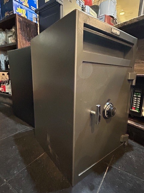 Empire Safe & Vault Mechanical Front Loading Depository Safe with Drop Slot Gray