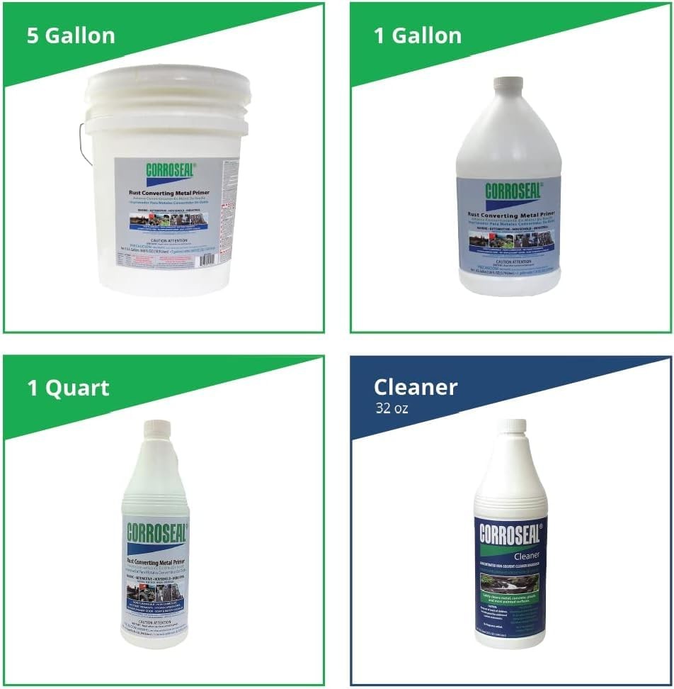 -82320 Water-Based Rust Converter Metal Primer, Rust Converter - 1 Qt