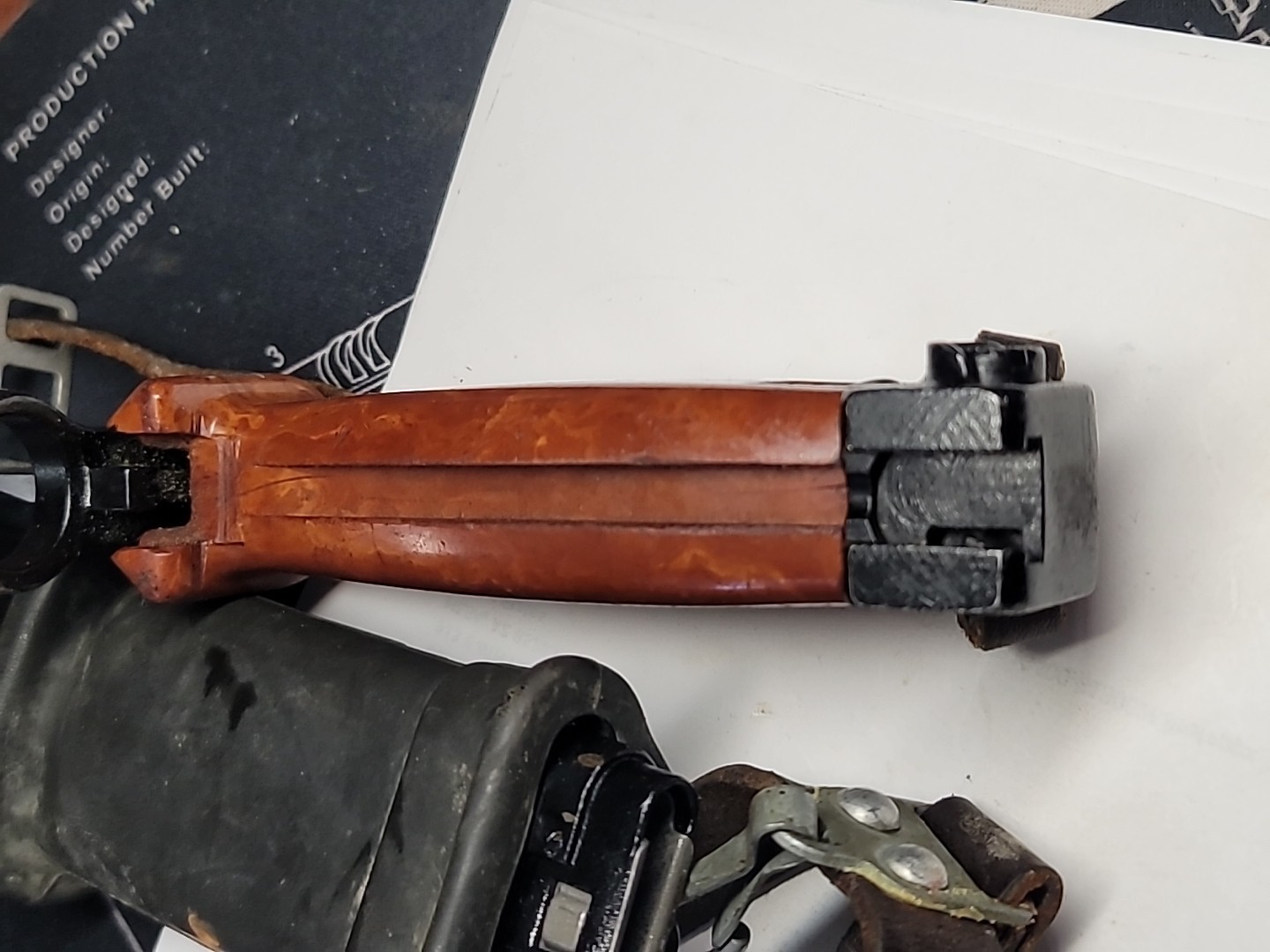 Type 2 Bayonet Polish Good Condition w/ matching sheath cold war