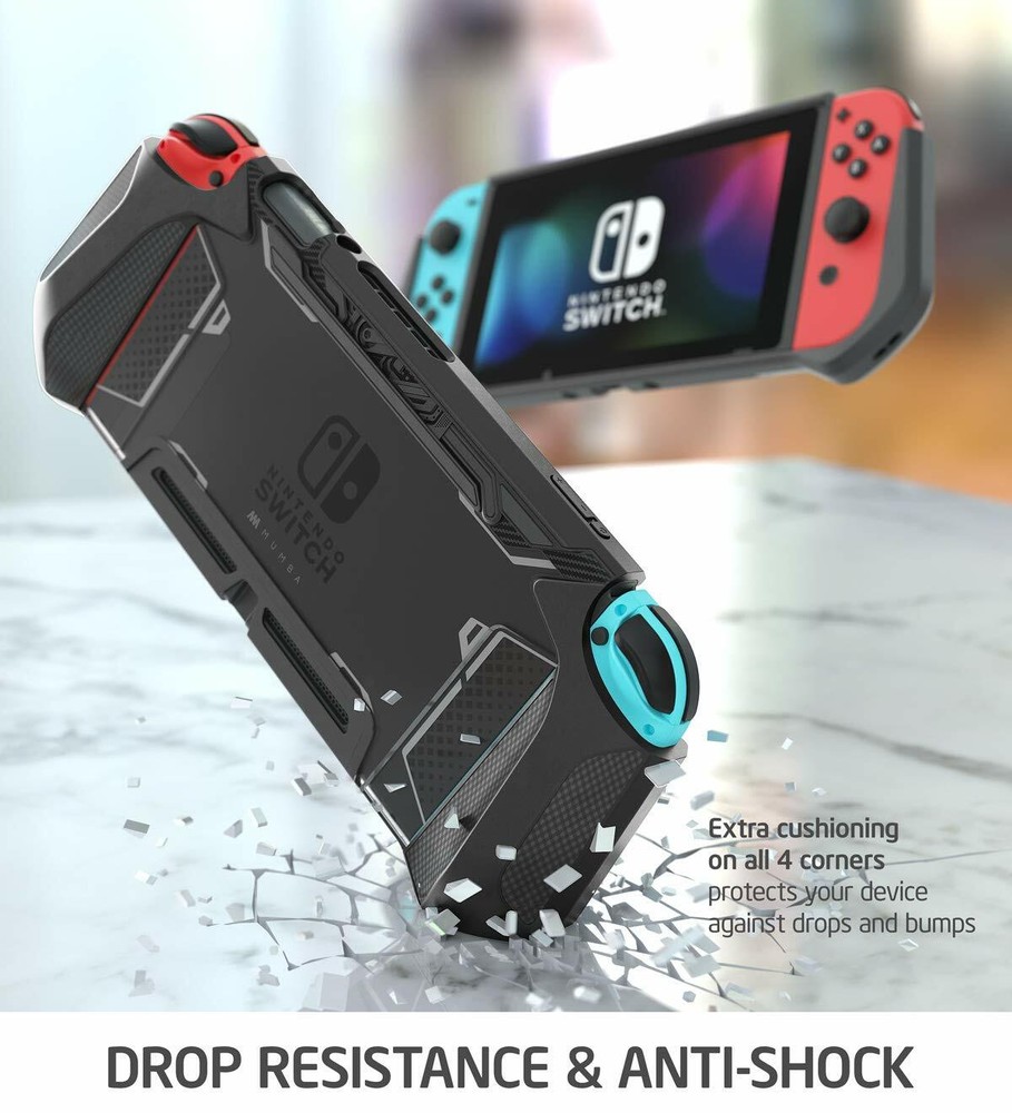 For Nintendo Switch Console Joy-Con, Mumba Dockable Case Grip Cover Back Shell