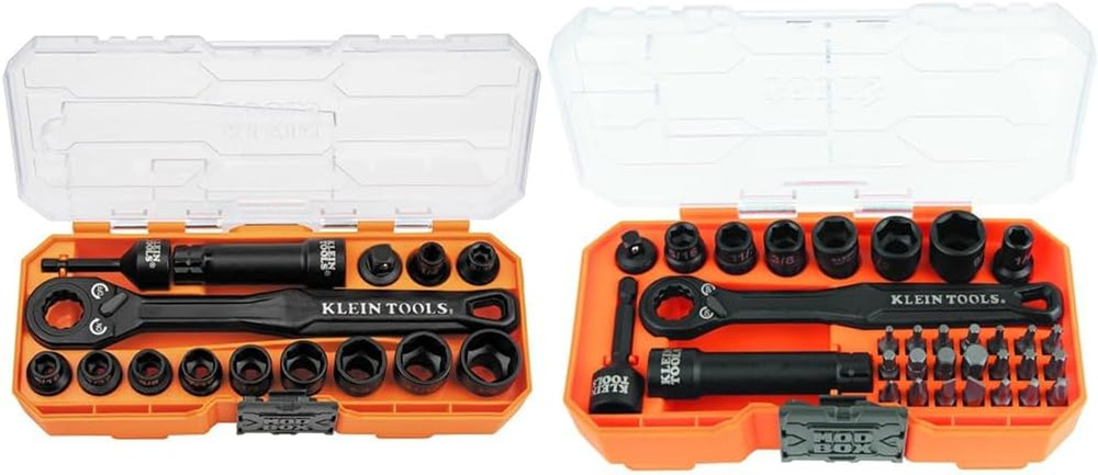15-Piece & 32-Piece Pass-Through Socket Sets with Cases & Accessories