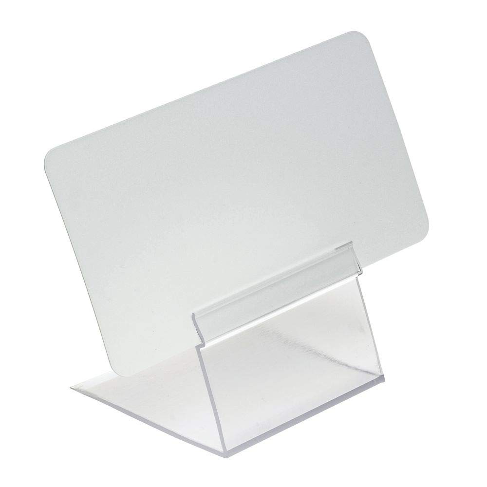 Hubert Clear Plastic Easel - 1"H x 2"L