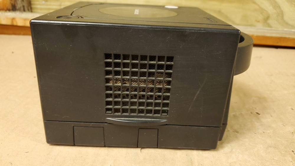 Nintendo GameCube Black Console With Controller & Hookups Tested & Working