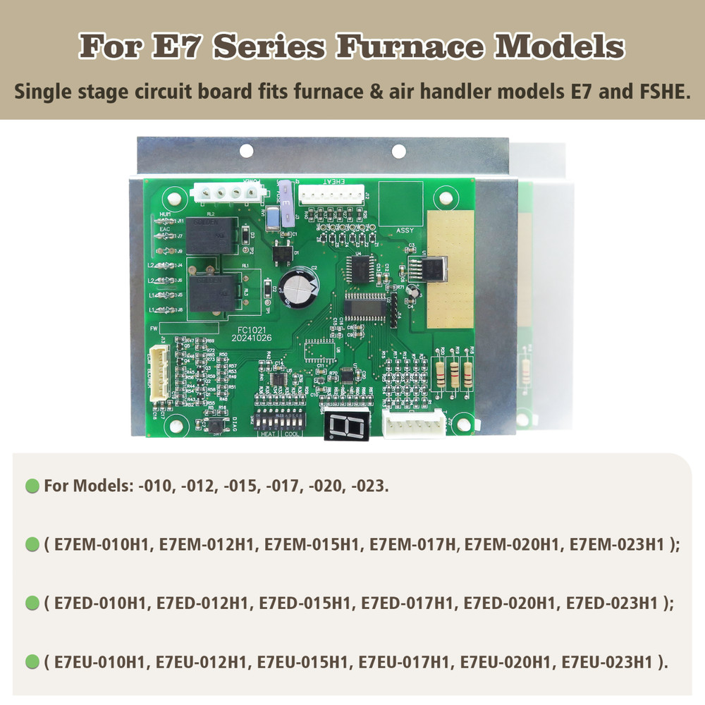 1006801R Control Board for Nordyne E7 & B6 Series
