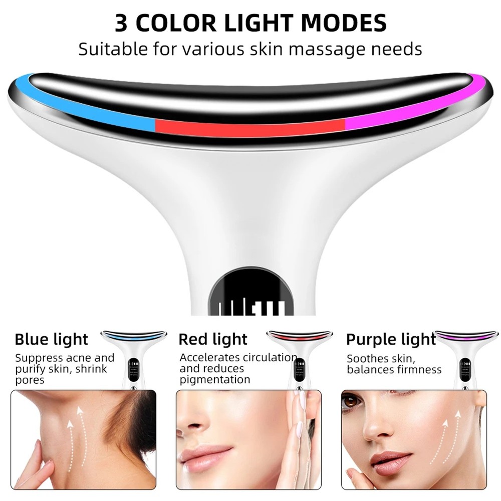 Hot LCD Neck Toning Device - White