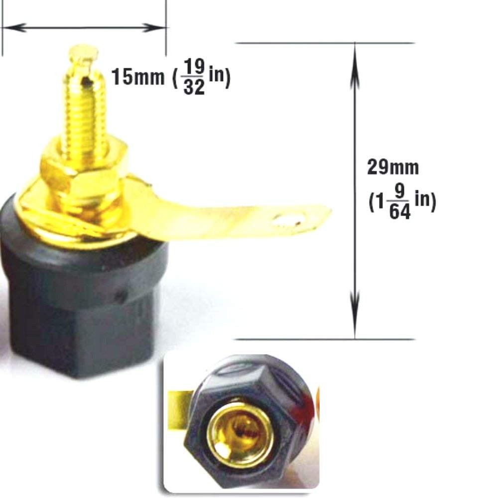 CESS Amplifier Terminal Connector Binding Post #09: Length 29mm/1.1",4-Pack