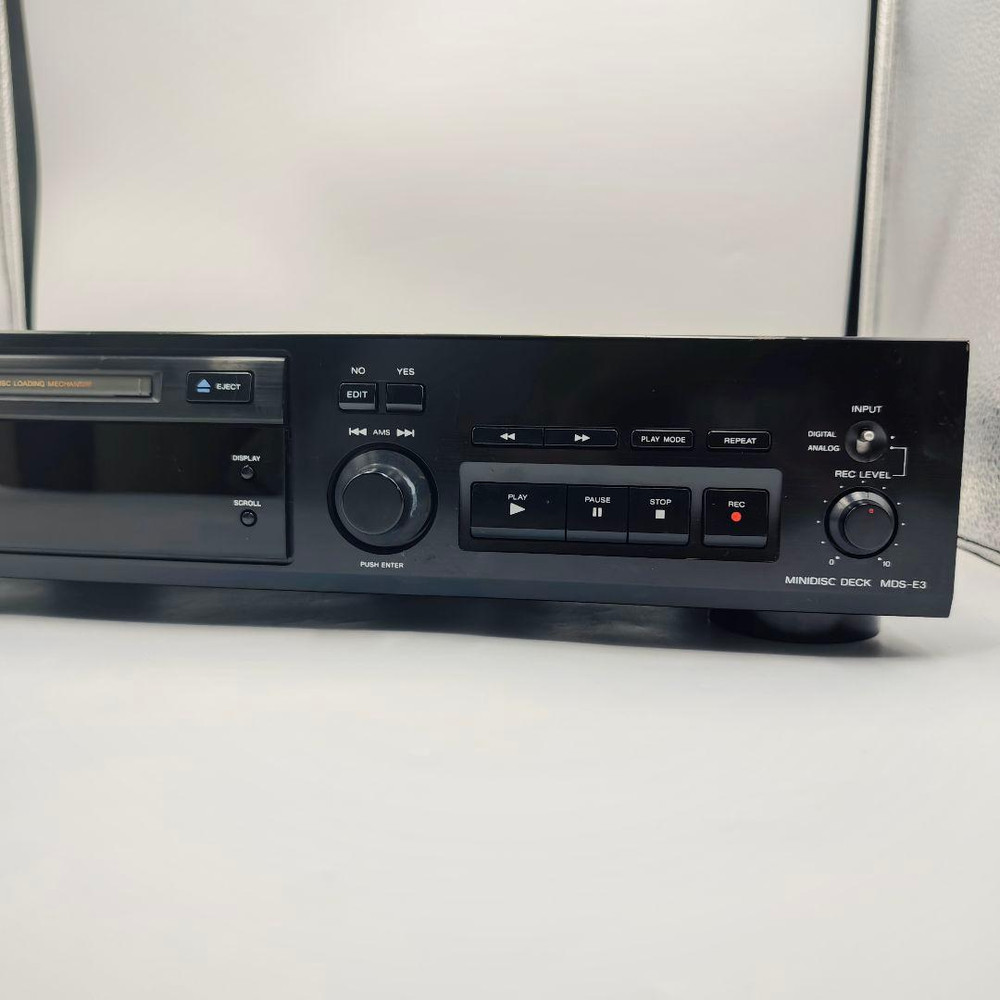 Sony MDS-E3 MD Deck Recorder Pro MiniDisc ATRAC Tested Working