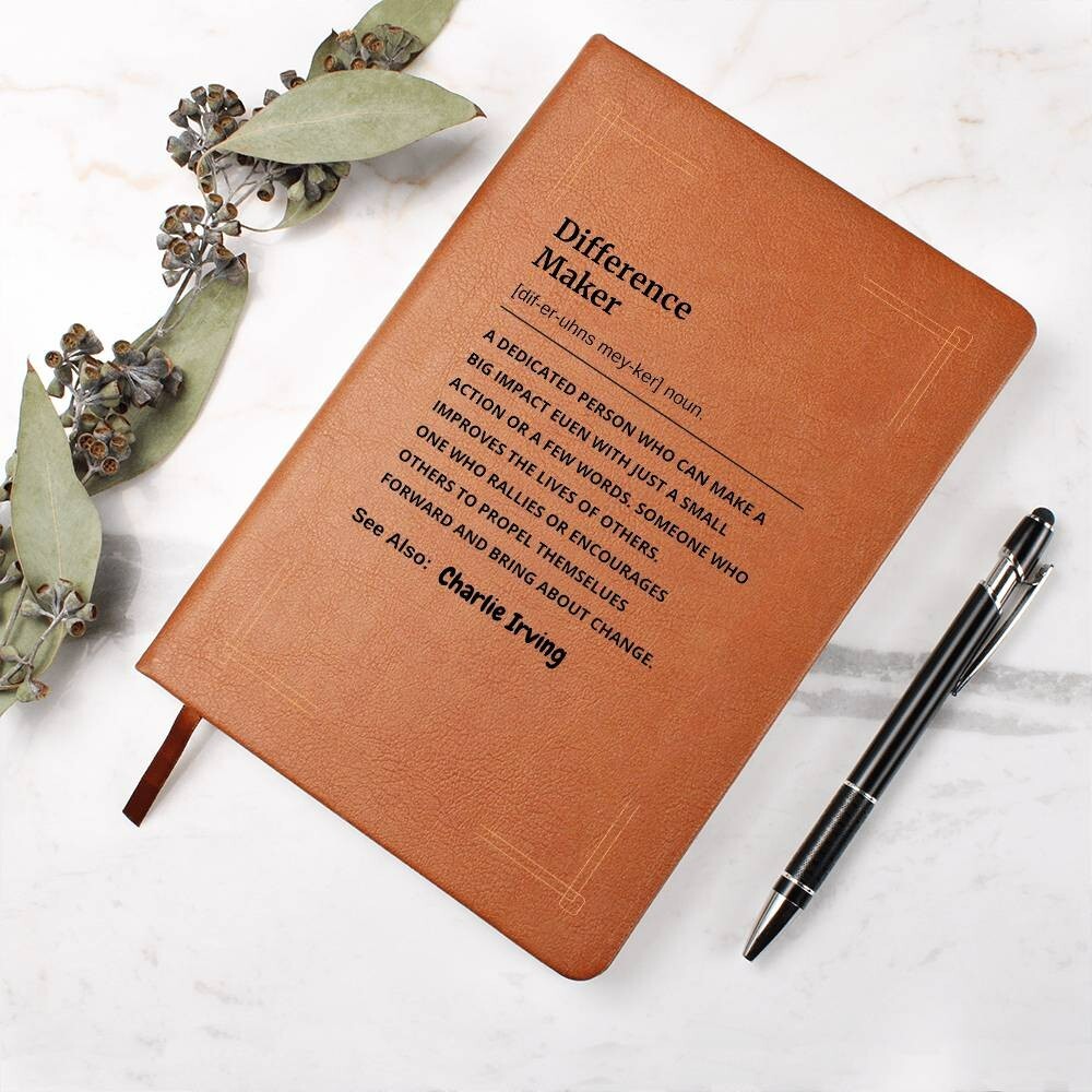 Personalized Difference Maker definition Journal Coworker mentor birthday Gift