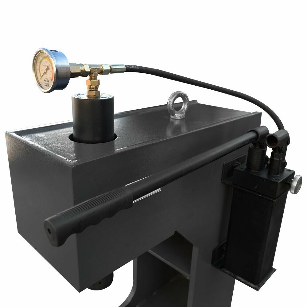 C-Frame 16 Ton Hydraulic Press 2-Speed Hand Pump w/ Gauge Press Speed 4/0.8 mm