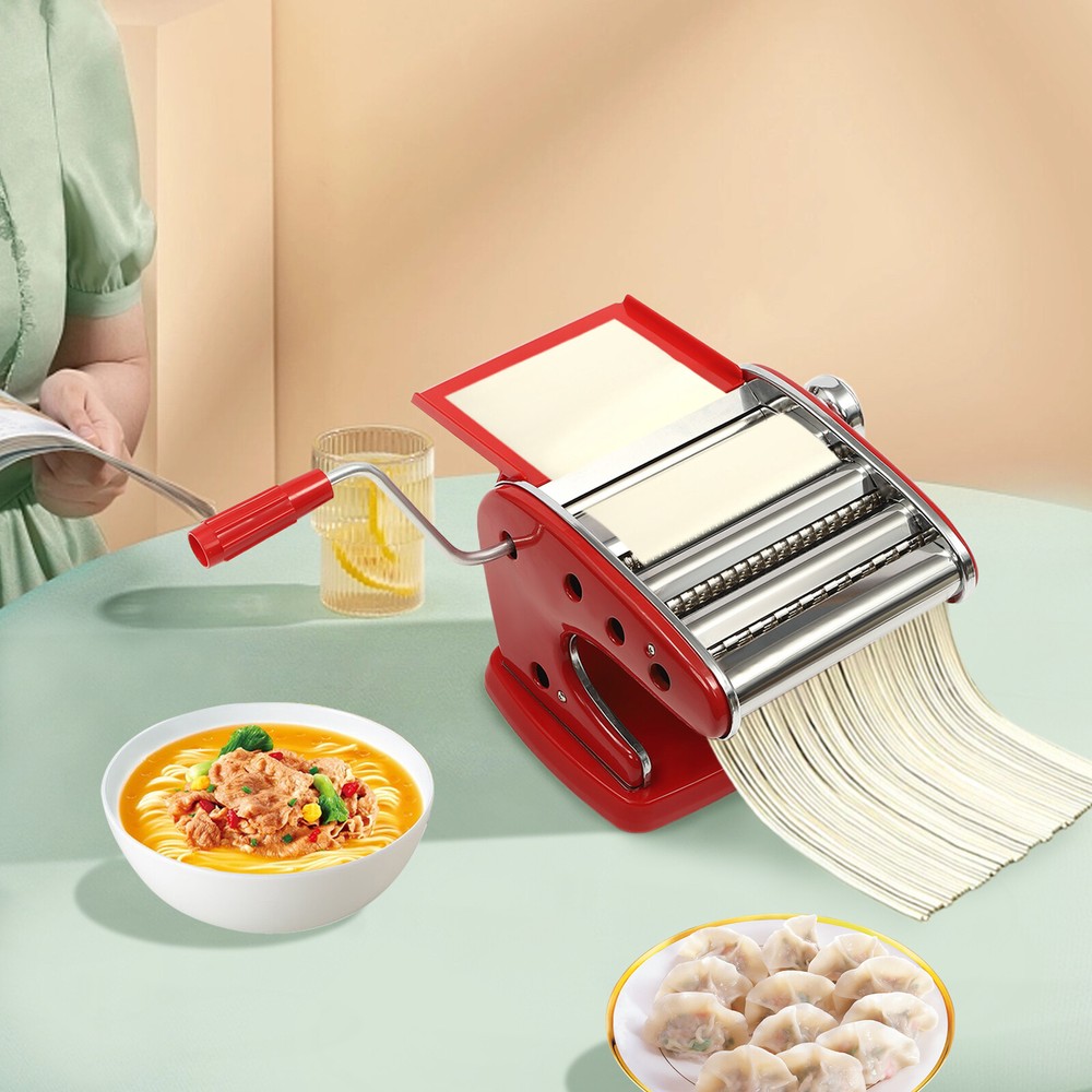 Pasta Maker Machine Adjustable Thickness Manual Pasta Making Machine 0.3mm-5mm