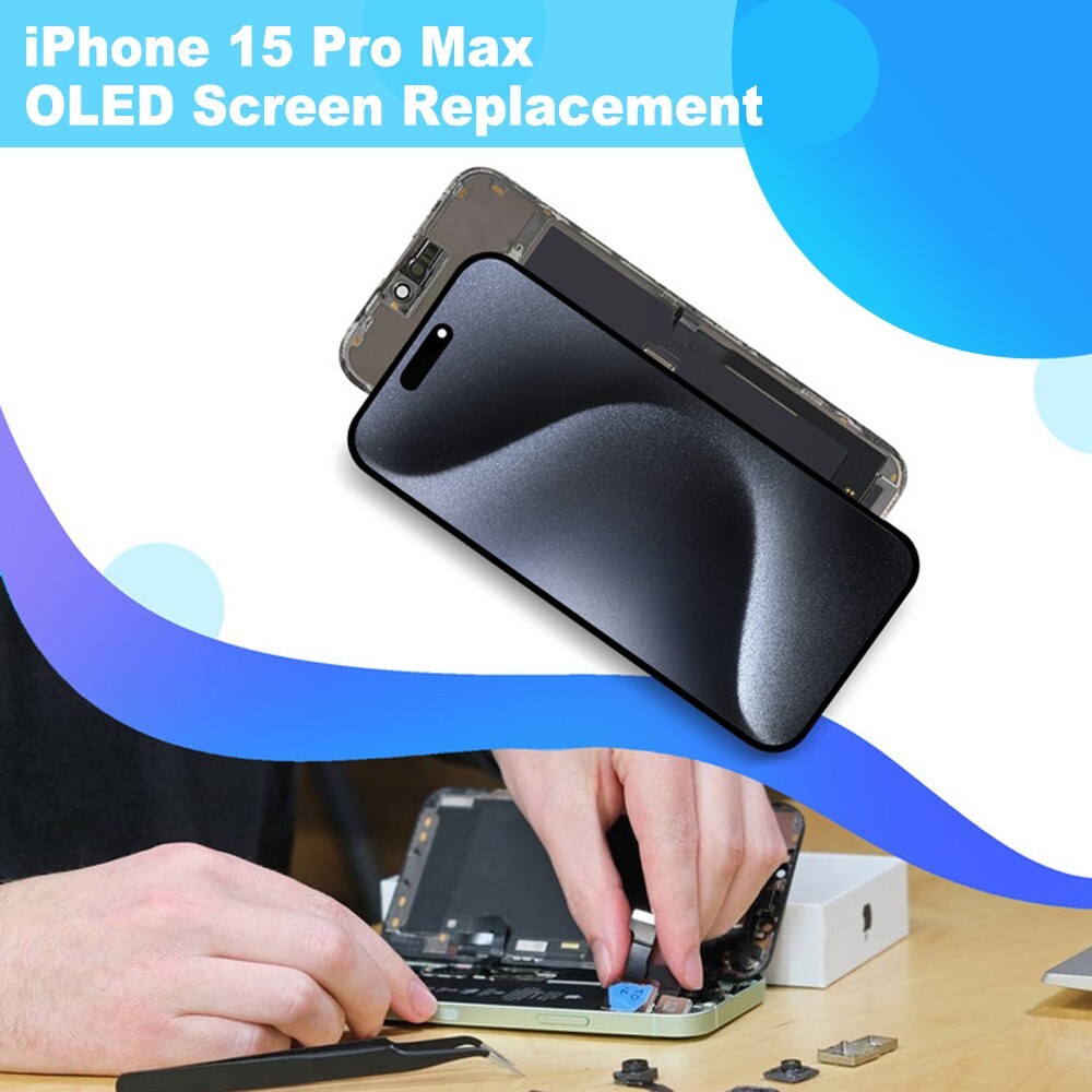 OLED For iPhone 15 Pro Max Touch Screen Replacement Display Digitizer Repair Kit