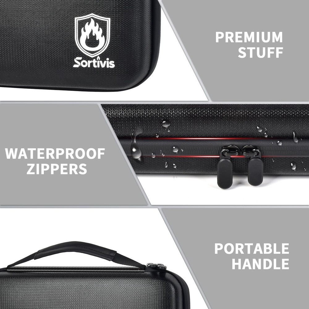 Key Organizer Case, Fireproof & Waterproof Key Holder Storage Bag with 54pcs ...