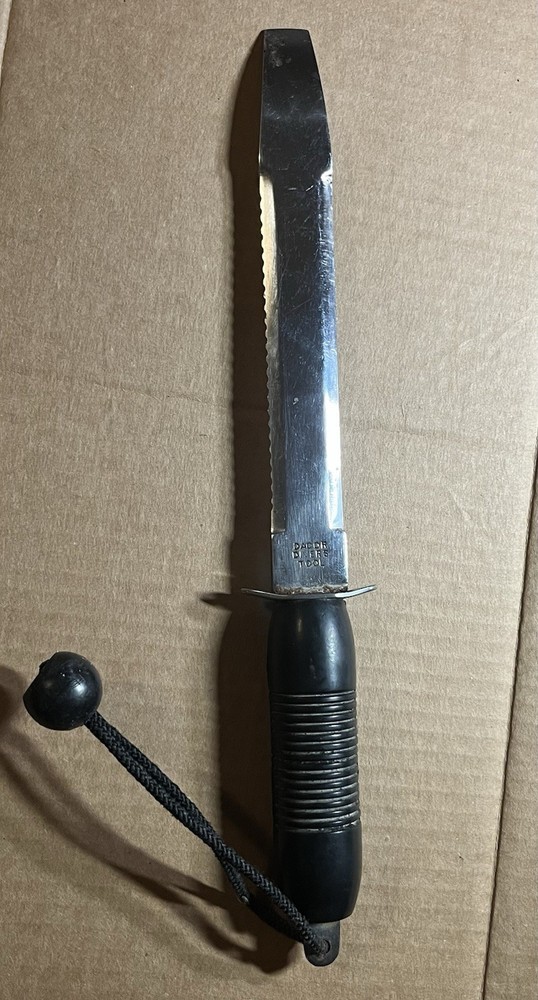 Vintage Dacor Divers Tool Pry Bar 12” Scuba Diving Knife Multi Function MIJ