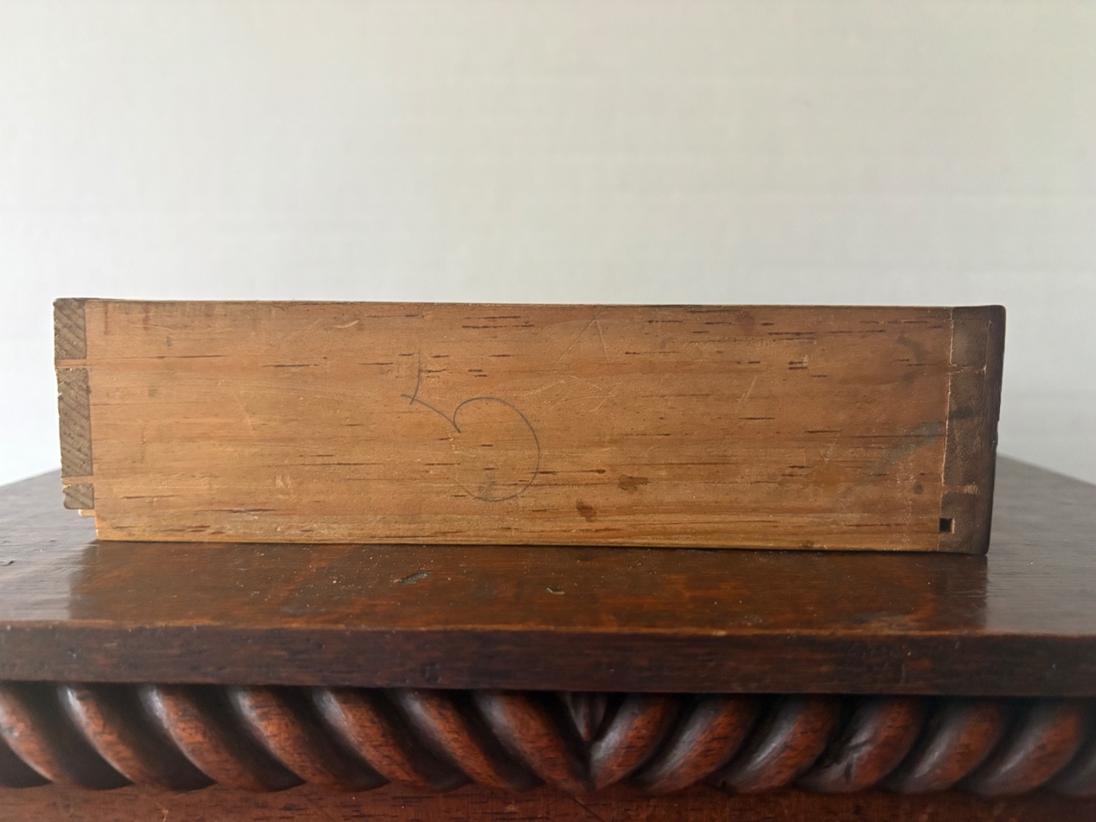 Antique Table Top Walnut Hand Dovetailed Dresser/Salesman Sample/Apprentice