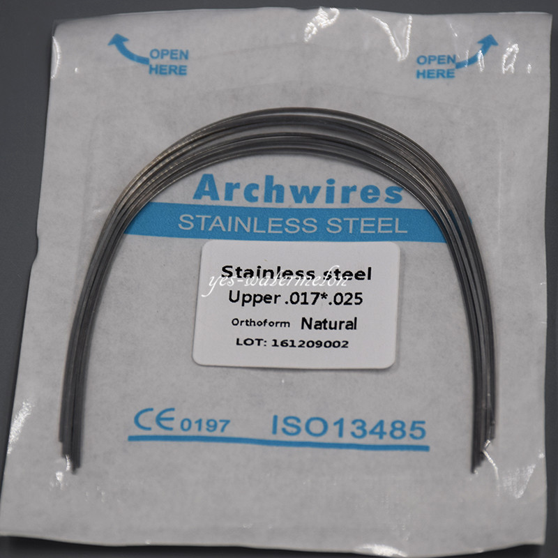 1 Pack Dental Stainless Steel Rectangular Arch Wire Natural/Square/Ovoid Form