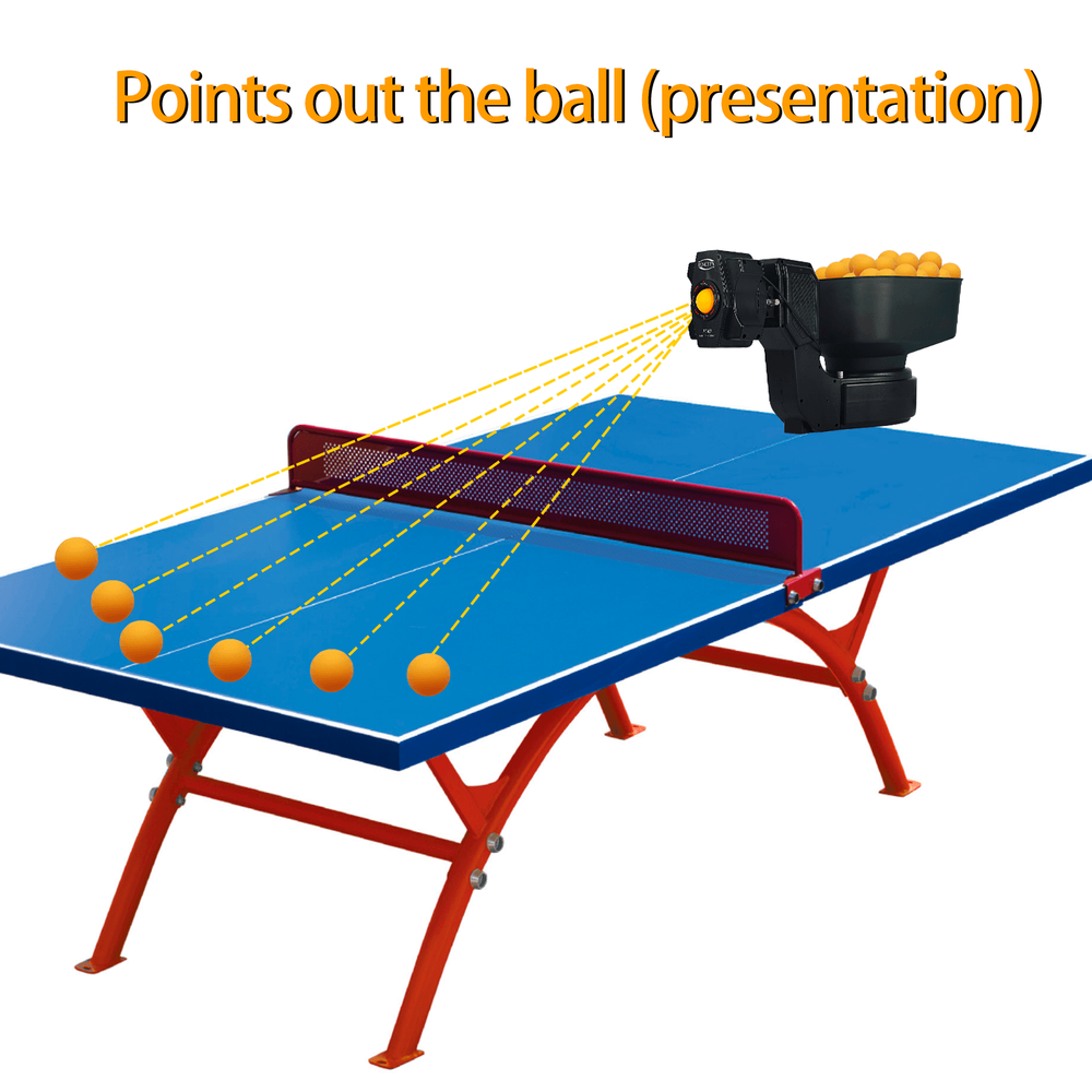 Table Tennis Robot Automatic Ping Pong Machine Training Exercise With 50 Balls