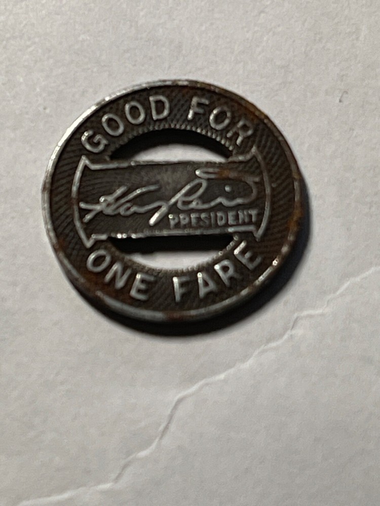 Indianapolis Railways One Fare Token