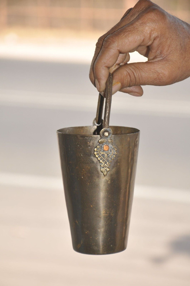 Vintage Brass Handcrafted Solid Heavy Fine Quality Lassi Glass