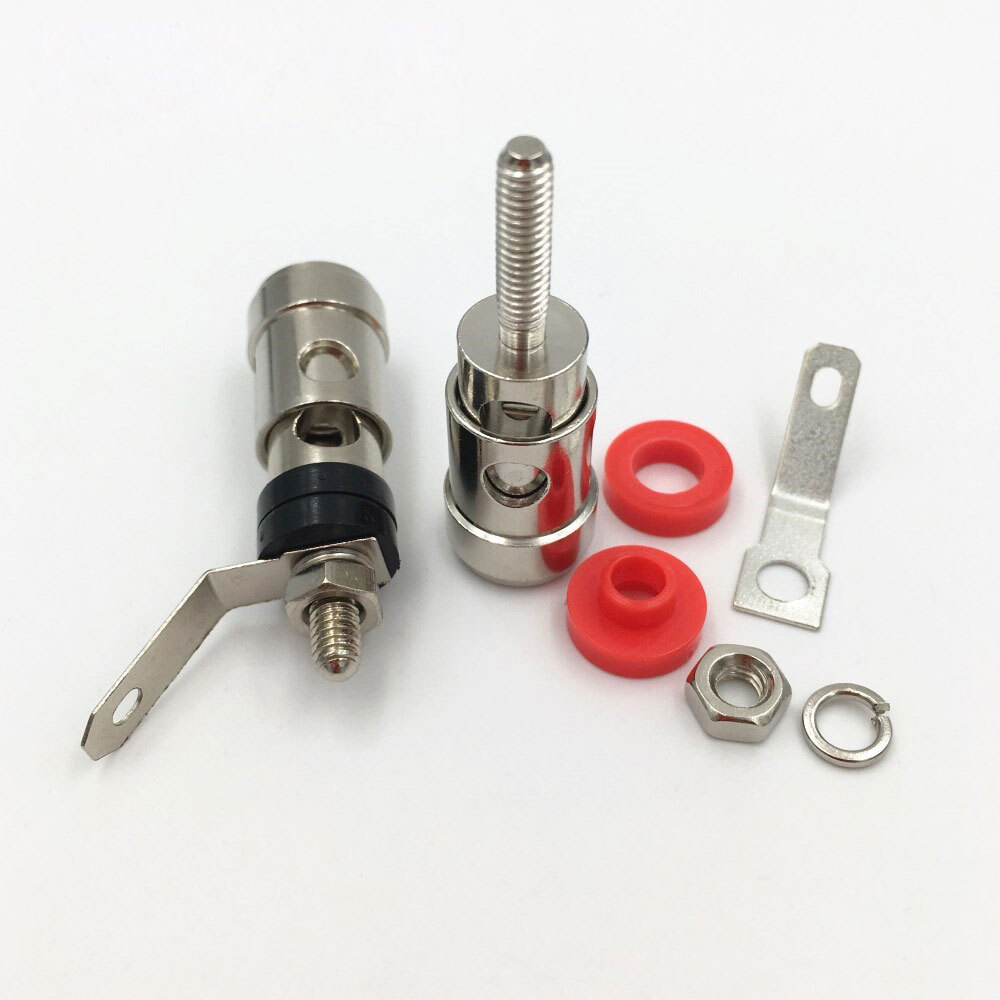 20PCS Speaker Audio AMP Terminal Binding Post Spring Loaded Type Nickel Plated