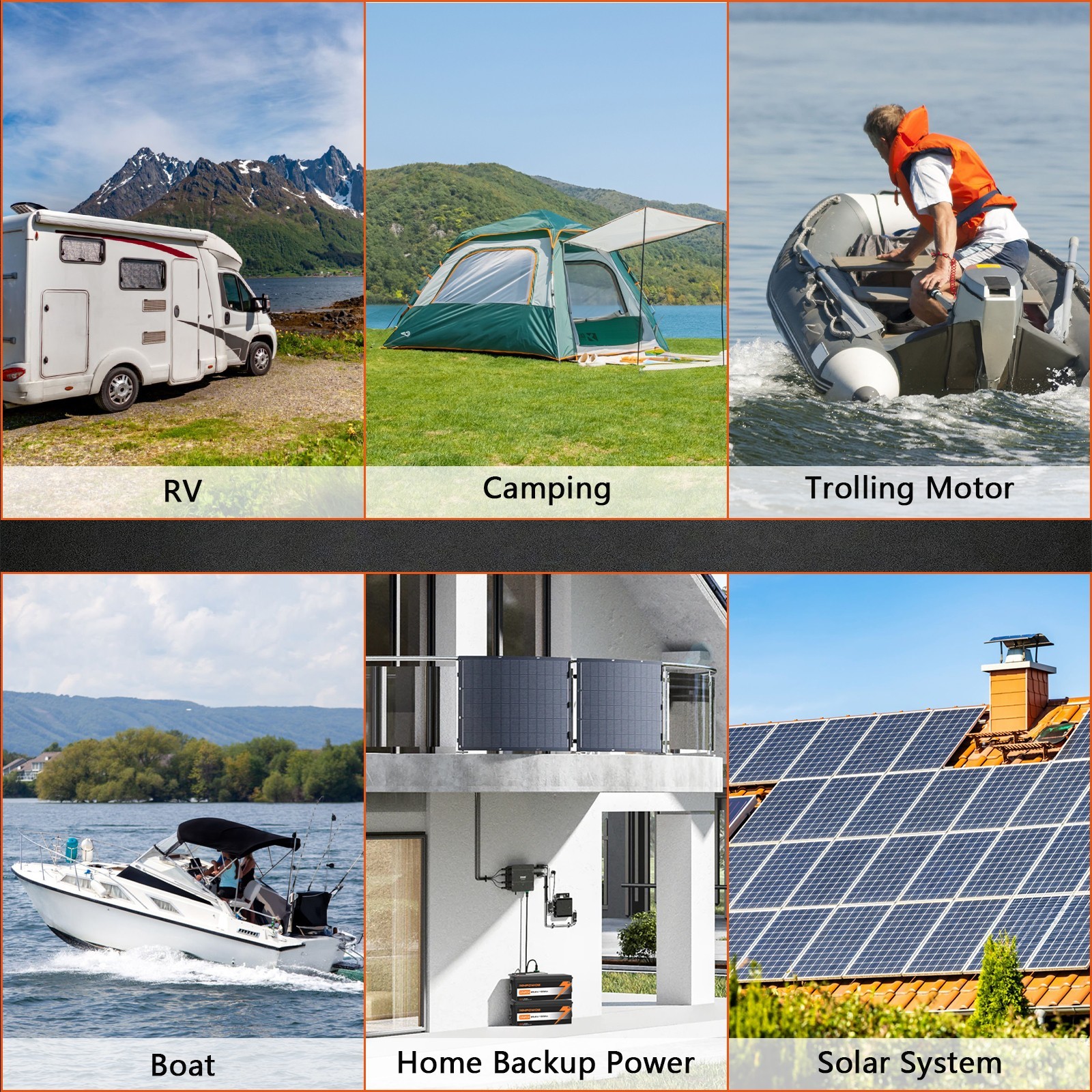 12V 100Ah lifepo4 battery Group 24 Bluetooth Solar Cells For RV Trolling Motor