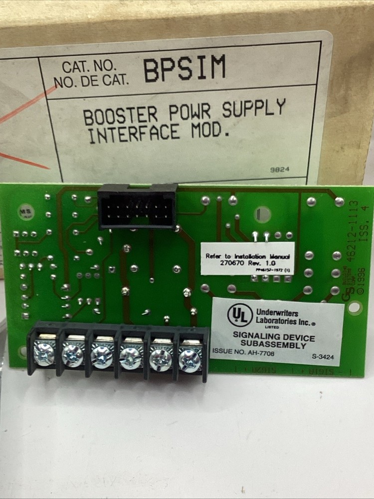 GS BPSIM Booster Power Supply Interface Module 256