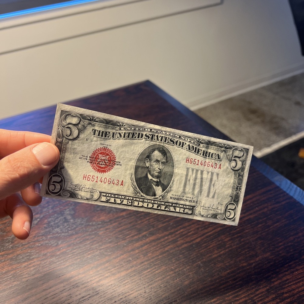 1928E $5 Legal Tender