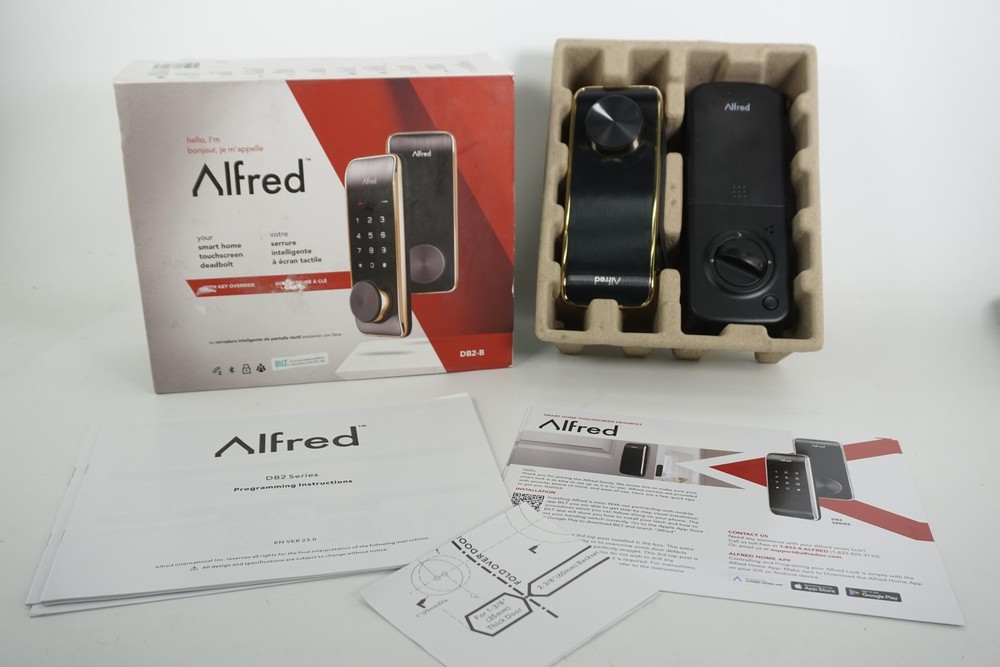 Alfred Db2-B Smart Touchscreen Door Lock Keyless Pin Code Entry