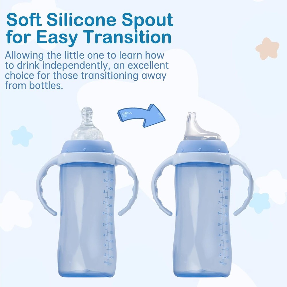 8Pack Replacement Silicone Spout Compatible with NUK, Soft Spout Replacement for