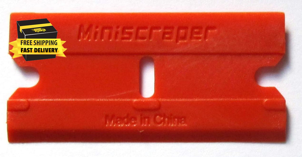 Plastic Razor Scraper Blades Double Edged (1 Pack) ⭐️⭐️⭐️⭐️⭐️