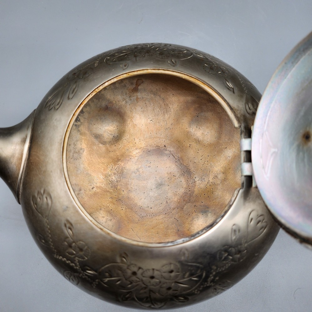 Vintage Pewter Teapot - Signed