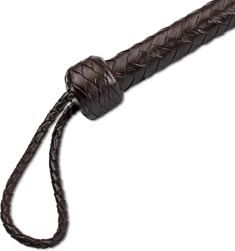 Indiana Jones Genuine Leather Brown 4 Ft, 6 Ft, 8 Ft, 10 Ft Bull Whip