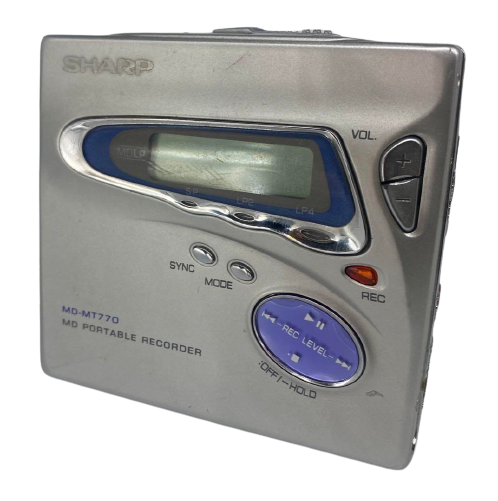Sharp MD-MT770 Silver minidisc MD walkman player recorder Good