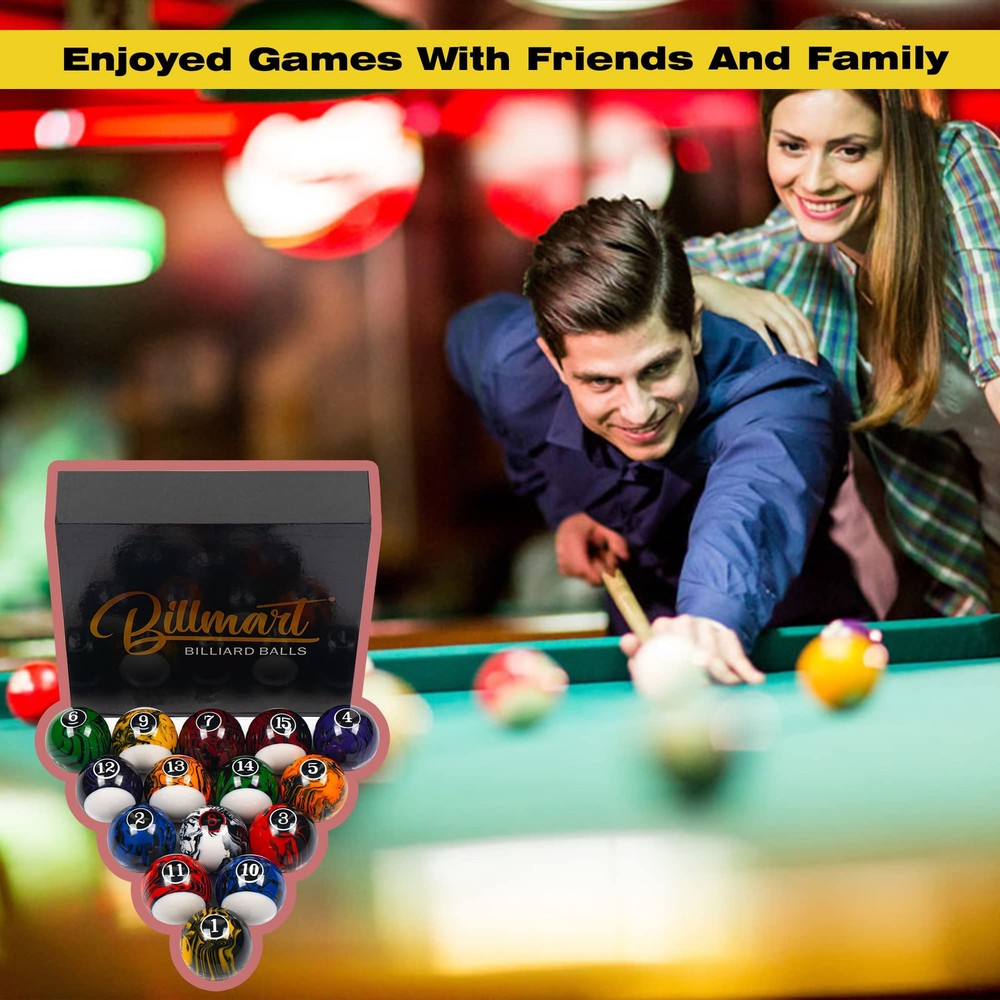 Billiard Balls Set 16 Pool Table Balls
