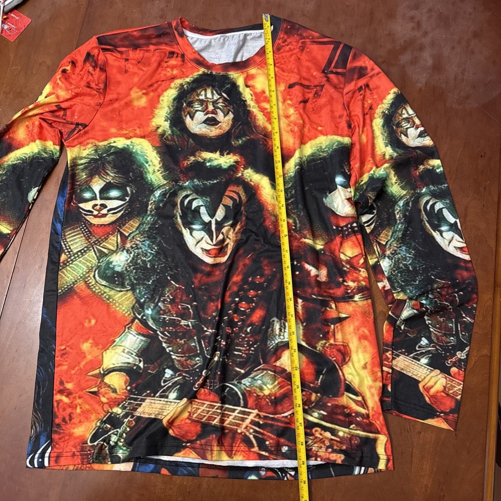 Long Sleeve KISS Band Shirt Size XL