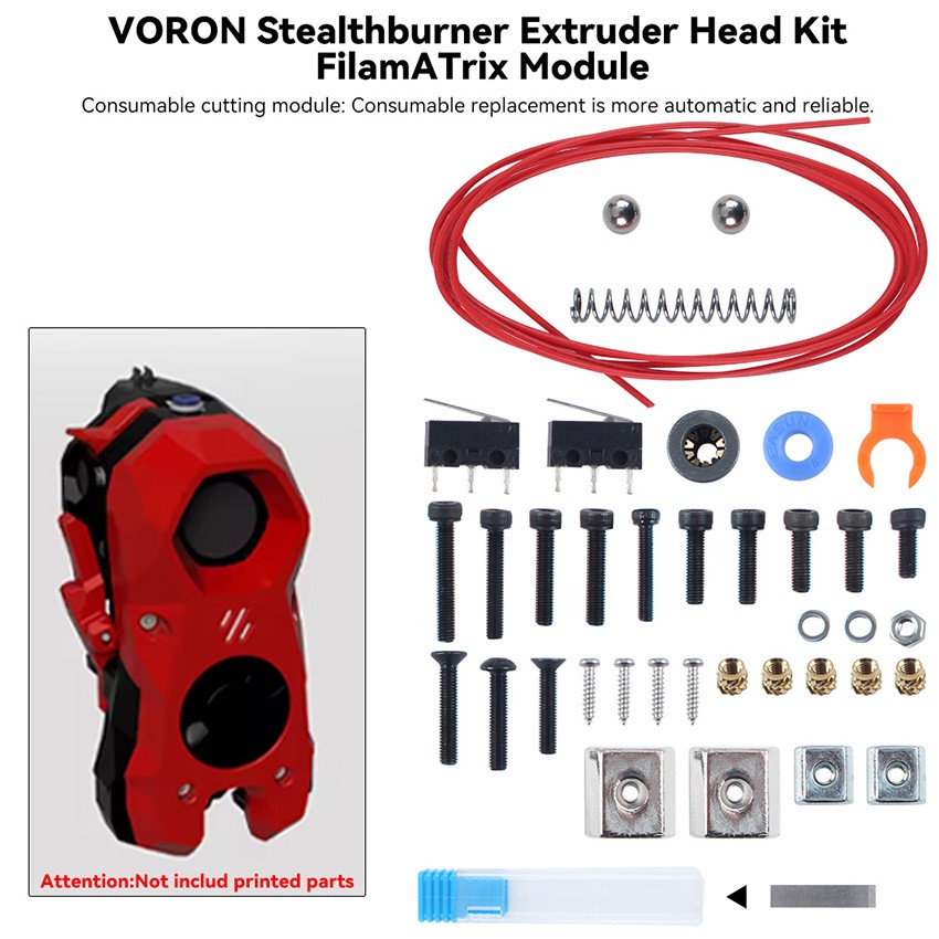 For VORON 3D Printer Stealthburner Extruder Head Kit FilamATrix Module