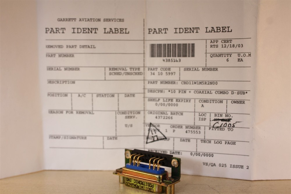 Positronic CBD11W1M5R2N00 Right Angle D Sub Connector