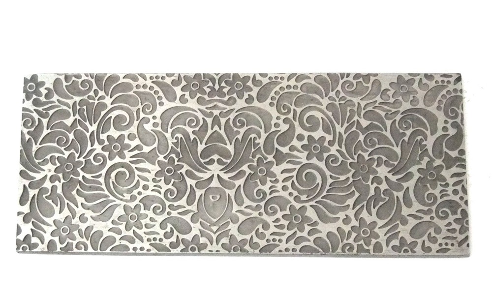 Pattern Texture Plate for Press or Rolling Mill 6 x 2.5 Inch  #52