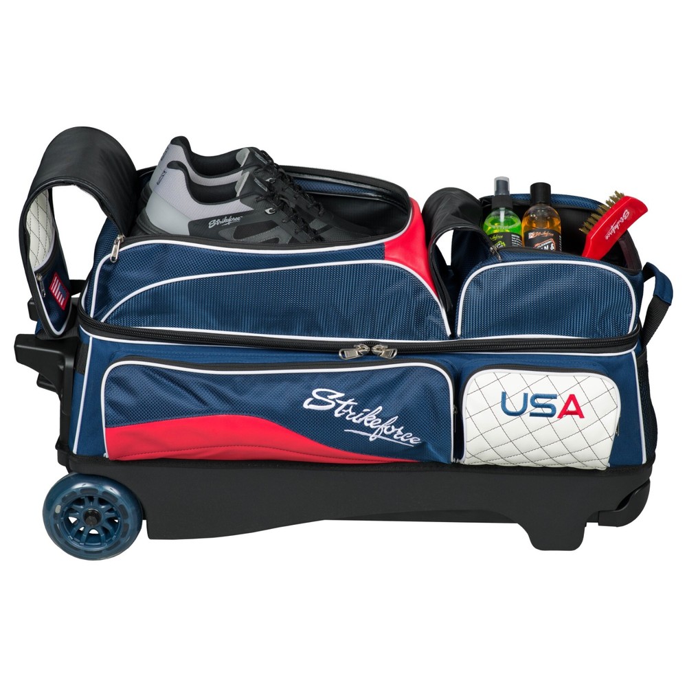 KR Strikeforce Royal Flush USA 3 Ball Roller Bowling Bag