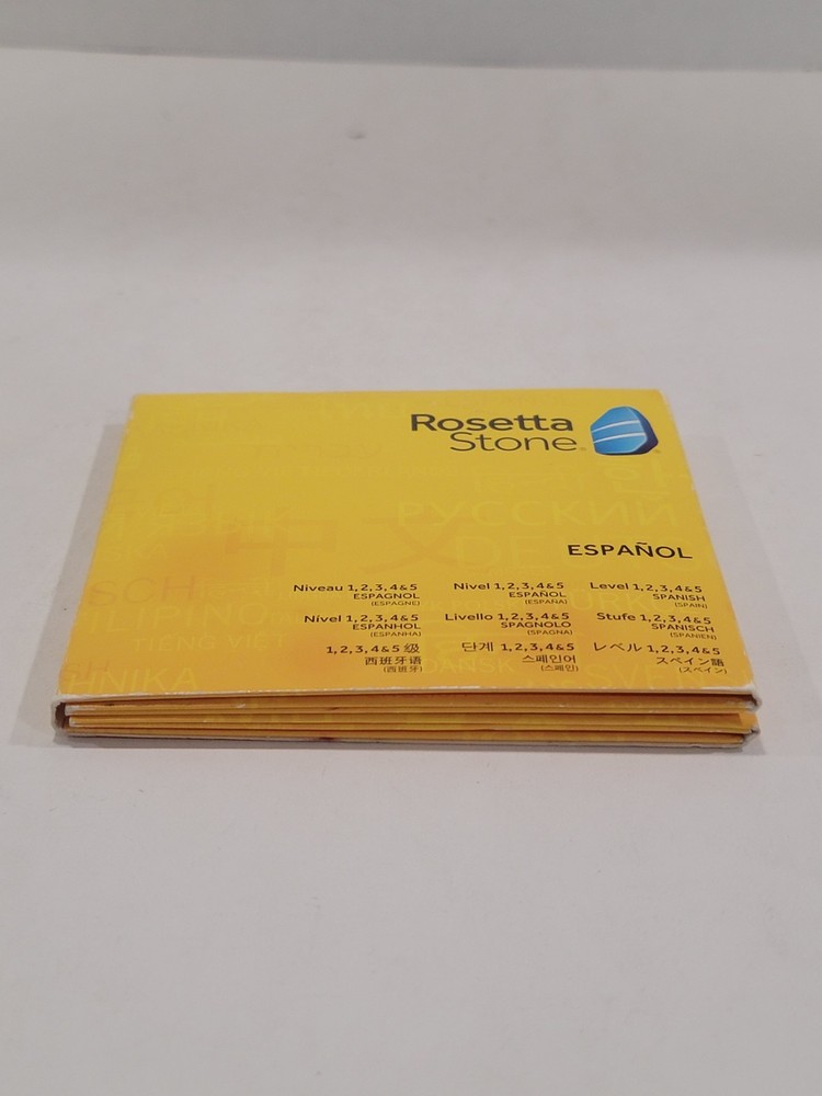 Rosetta Stone Spanish Disc Set Language Discs 1-5 - Application Disc Missing