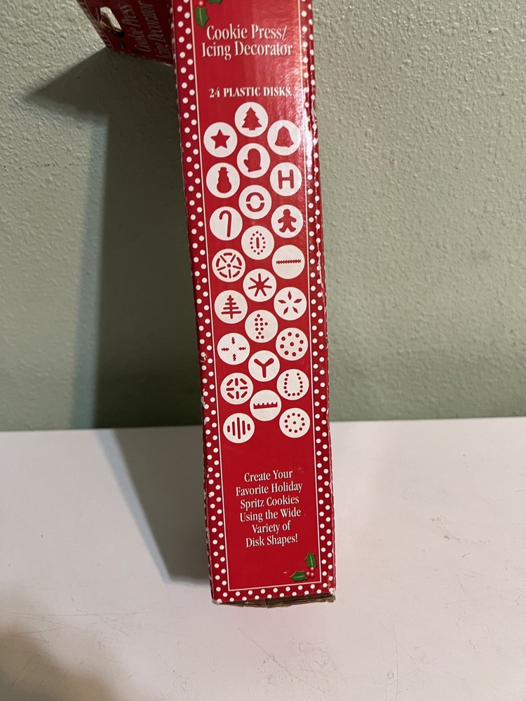 New Cookie Press Icing Decorator Kit