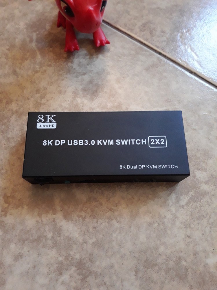 8K Display Port USB 3.0 KVM Switch 2.2 . HD Video Processor--UNIT ONLY--